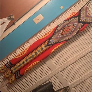 Fashion Nova tribal maxi dress with slits